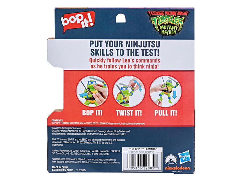Bop It! Teenage Mutant Ninja Turtles Leonardo Edition Game