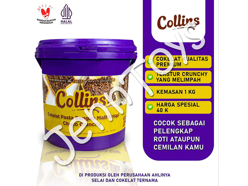 JennToys - COLLINS CRUNCHY 1KG - COKLAT VIRAL