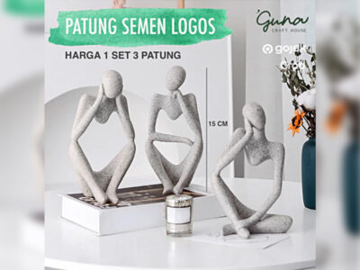 1 Set Patung Thinker Semen Logos Dekorasi Meja Scandinavia